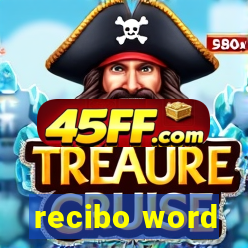 recibo word